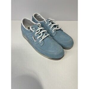 Hyde Bowling Shoes Women's Size 7 Light Blue Suede Leather Comfort LIKE NEW